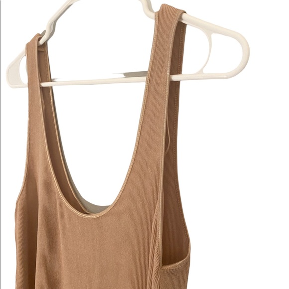 🛑SOLD ON MERCARI🛑 Zara Tank Top NWT Ribbed Tan Color Womens Size M - Picture 3 of 7